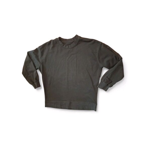 Lululemon Women's  Black Long Sleeve Crewneck Perfectly Oversized Sweater 6? - Picture 4 of 6